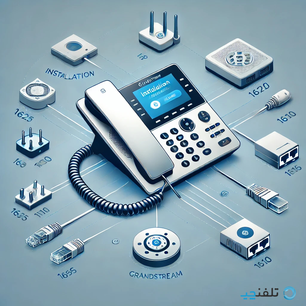 آموزش نصب و اتصال آی پی فون 1625 1620, 1615, 1610,GXP GrandStream