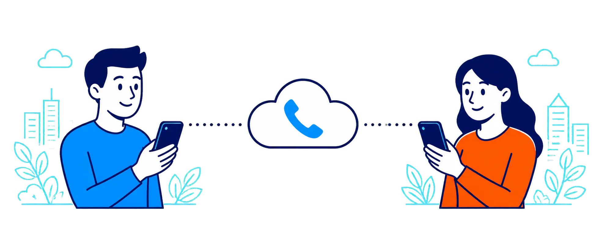 ارتباط دو دوست با تلفنچی